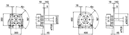 Чертеж 7.2 Мотор-редукторы MNHL 70